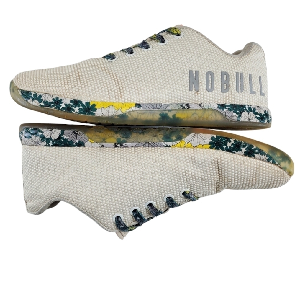 Nobull Spring Fling Trainer Shoes Womens 8.5 Mens 7 Ivory White Running Athletic - Picture 10 of 16